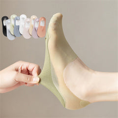 🧦【9 pares】 Calcetines de silicona antideslizantes, invisibles, superfinos y poco profundos para mujer