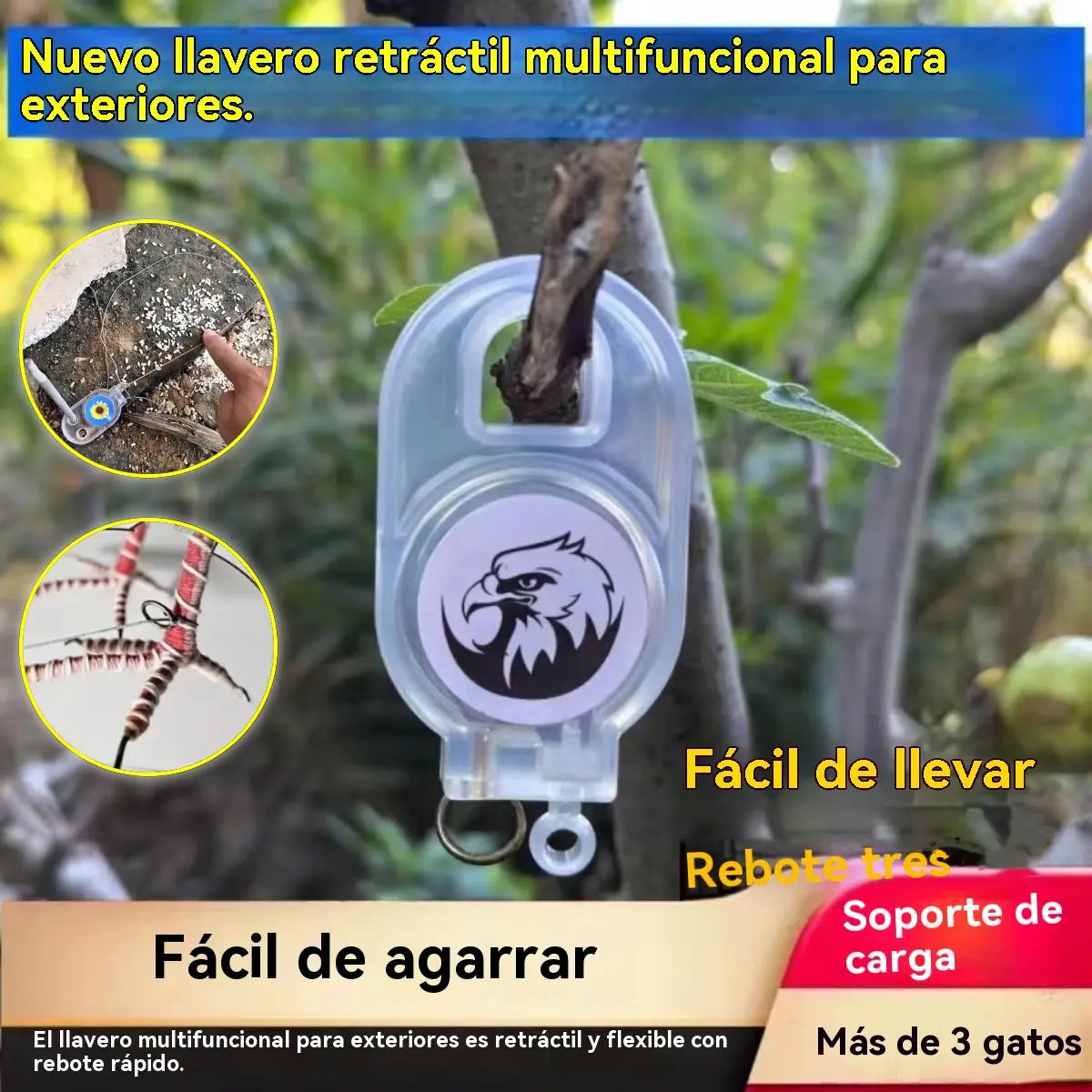 🔥【4 piezas】🐓🐦Trampa de resorte para exteriores, trampa de bloqueo automático de alta sensibilidad