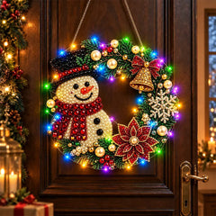 🎄✨ Kit DIY de Atrapaluz Navideño con Perlas y Diamantes | Adorno Colgante con Luces LED | Manualidades Creativas para Navidad 💎