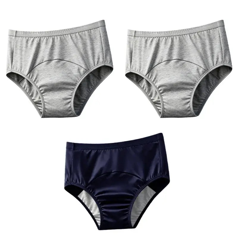 【¡Compra 2 y llévate 1 gratis!】3 unidades a 29 euros🩲 Bragas Antifugas Lavables para Adultos | Ropa Interior de Algodón Transpirable y Absorbente | Protección Reutilizable y Eficaz para la Incontinencia Leve 💧🌿♻️