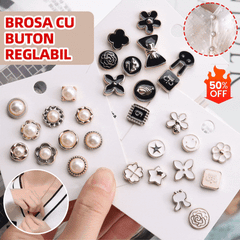 💖【40 PCS】 Botón decorativo anti-descuido para ropa, ajustable y elegante