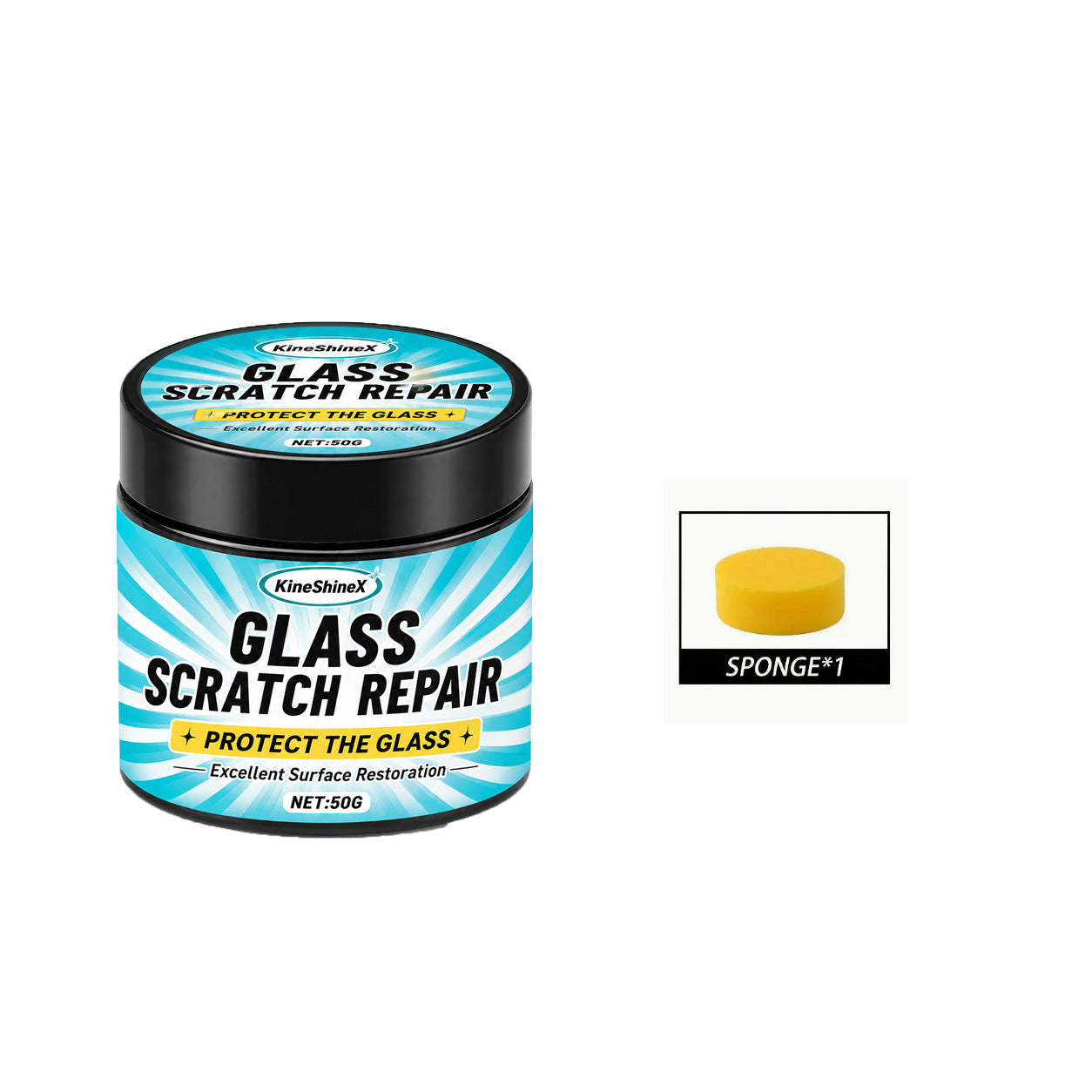 🔥【Compra uno y llévate otro gratis】🚗Pasta para reparar arañazos en vidrio, adhesivo para eliminar arañazos y fisuras