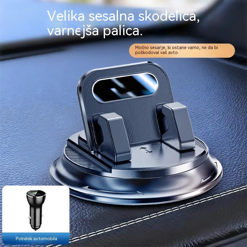 🎯 50 % POPUSTA NA VSE! Vrtljivo držalo za telefon – varna pritrditev na armaturno ploščo, guma z visokim oprijemom 🧭🔄 【Zagotovljena kakovost】