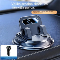 🎯 50 % POPUSTA NA VSE! Vrtljivo držalo za telefon – varna pritrditev na armaturno ploščo, guma z visokim oprijemom 🧭🔄 【Zagotovljena kakovost】