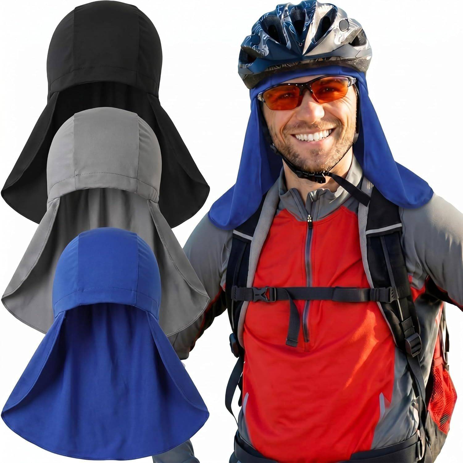 📣Este gorro de secado rápido, fresco y sin ala cuenta con diseño de protección para el cuello. Absorbe el sudor y brinda protección solar, por lo que es ideal para la pesca, el senderismo y los trabajos al aire libre.