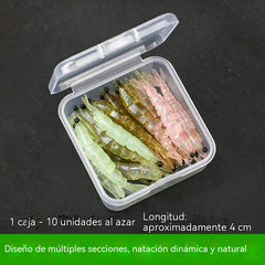 🔥Compre 5 y obtenga 5 gratis（10 cajas - 100 unidades）🎣🦐Cebo de gamba realista de múltiples segmentos para pesca spinning