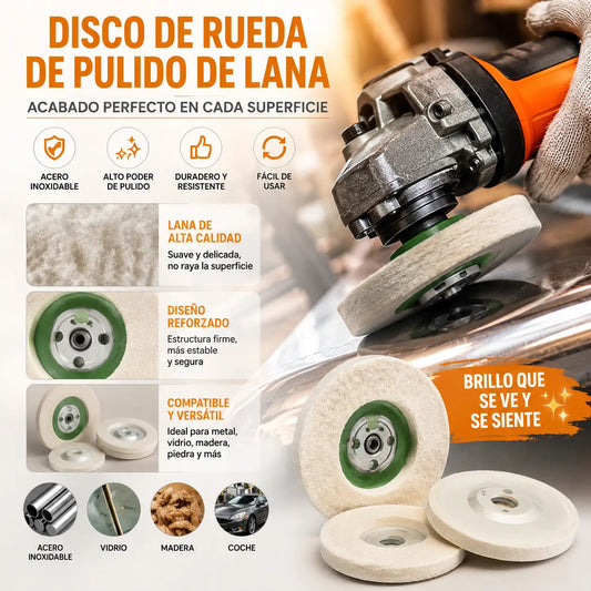 🔥【Oferta por tiempo limitado】🔥【5 piezas】 hoja de pulido de espejo de rueda de pulido de lana