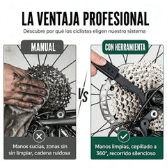 🚲✨ Lavador de cadena para bicicleta – kit multiusos con cepillos para limpieza profunda y mantenimiento 🧽