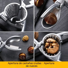 🌰【2 piezas por 25 euros】🥜 Pelador Multifuncional para Castañas, Nueces, Almendras, Pistachos, Avellanas y Macadamias
