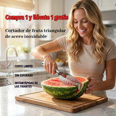 【Compra 1 y llévate 1 gratis】🍉🔥Cortador de fruta triangular de acero inoxidable