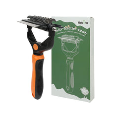 🐶🐱 Herramienta plegable 3 en 1 para eliminar y limpiar el pelo de las mascotas