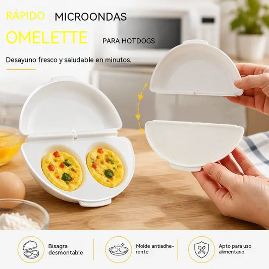 🍳 2 az 1-ben mikrohullámú omlettkészítő | Könnyen és gyorsan készít tojást