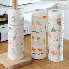 🔥 【Compra uno y llévate otro gratis】 🌿 Rollo de paños de limpieza reutilizables (100 hojas) — Reutilizables tras el lavado