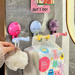 [10 piezas 29 euro]Gancho de ventosa de doble cabeza, estante colgante esférico sin taladrar, estante de almacenamiento para baño