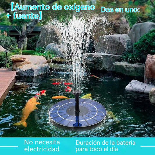 【Diámetro 13 cm】💥Fuente de agua alimentada por energía solar