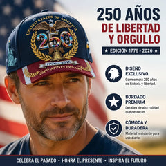 🧢💯Gorra de edición limitada del 250 aniversario