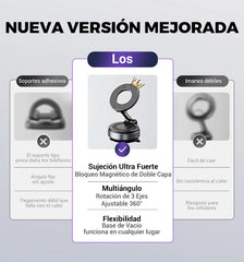 🔥 ¡OFERTA RELÁMPAGO! 🔥 📱 Soporte Magnético 360° para Móvil – ¡Manos libres en cualquier lugar! 🚗 Súper adherencia • Rotación completa • Instalación en segundos