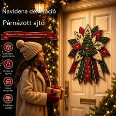 🎇🎄Steppelt karácsonyi ajtódísz varrókészlet (7 minta)