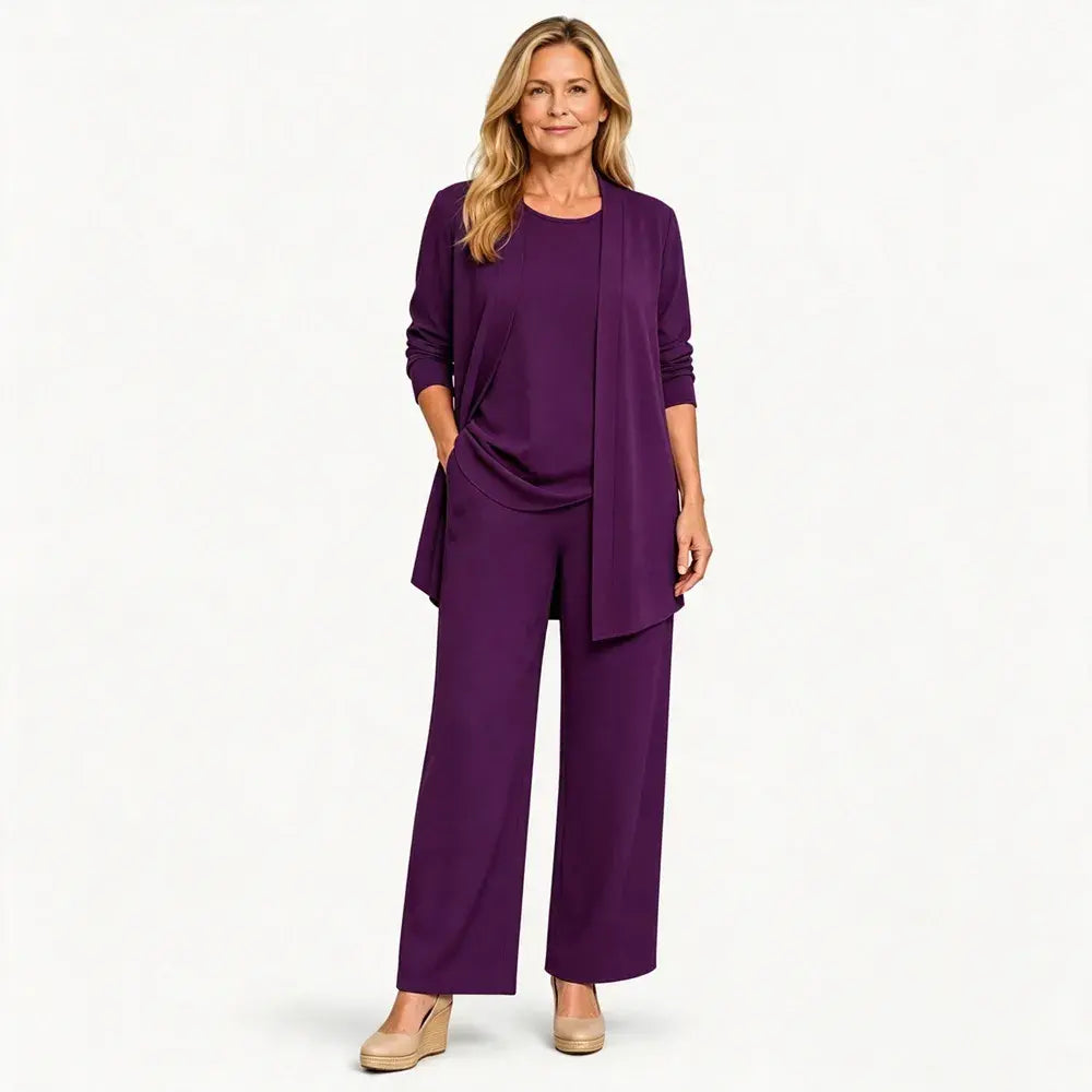 ✨【S-5XL】Elegante conjunto de tres piezas de mujer de corte holgado