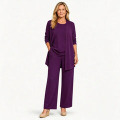 ✨【S-5XL】Elegante conjunto de tres piezas de mujer de corte holgado