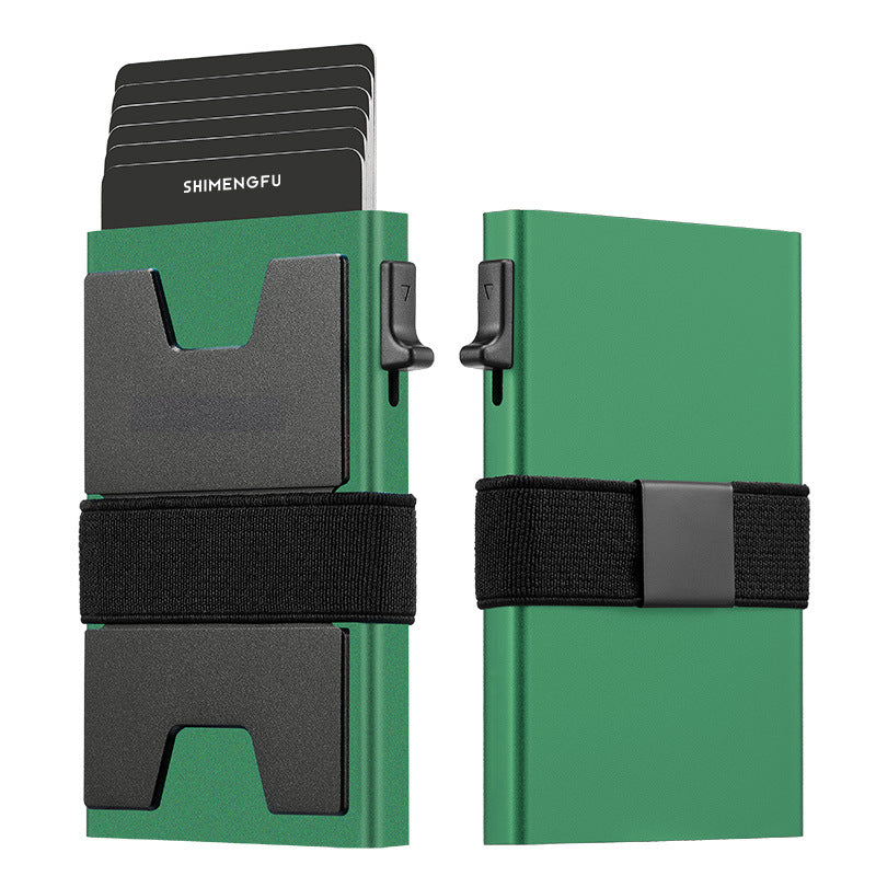 🔥【Oferta especial por tiempo limitado】✨Nuevo tarjetero de aleación de aluminio con bloqueo RFID