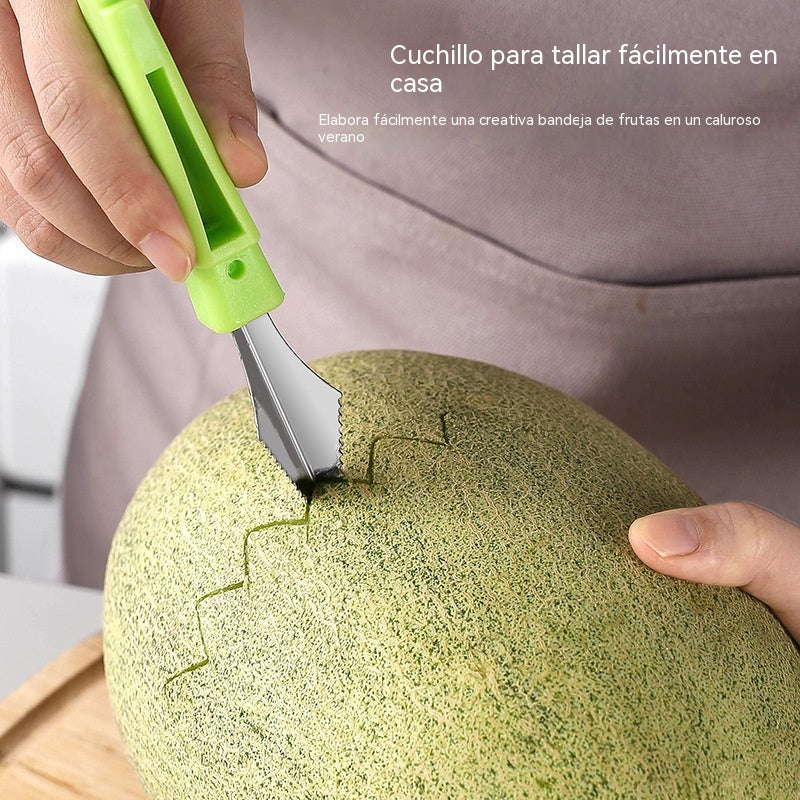 🔥Compre 1 y obtenga 1 gratis（2 piezas） Cuchara para fruta tallada 4 en 1