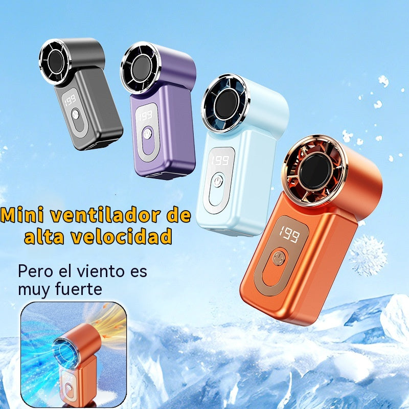 ❄Ventilador portátil de alta velocidad con sistema de superrefrigeración.
