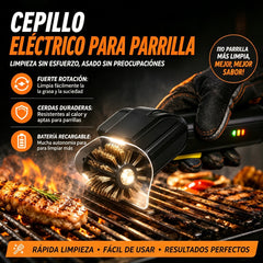 🔋🧹 Akkumulátoros elektromos grilltisztító kefe – lítium akkumulátorral, multifunkcionális és könnyen használható 🔥🍖