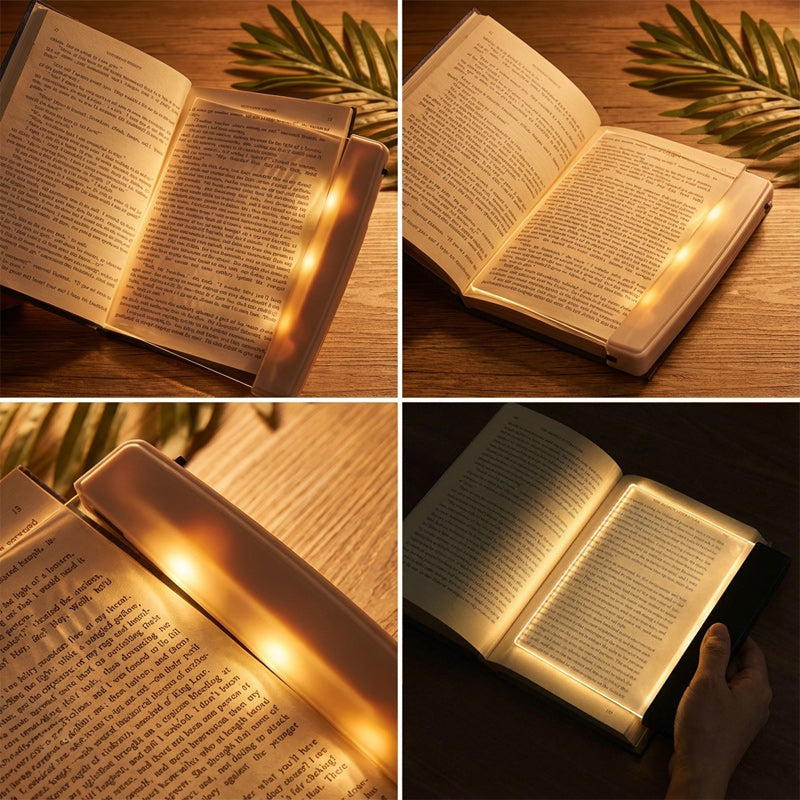 📜【Compra 1 y llévate 1 gratis】💡Luz de lectura con visión nocturna y panel plano LED, luz de lectura que protege los ojos