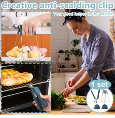 🔥【3 piezas】Clip de goma anti-escaldaduras multifuncional para cocina