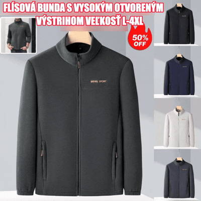 🧥🍂🔥Kúp 1 a 1 dostaneš zadarmo🔥Pánska jesenná a zimná polar fleecová bunda, flísová bunda s vysokým golierom pre mladých mužov a mužov stredného veku