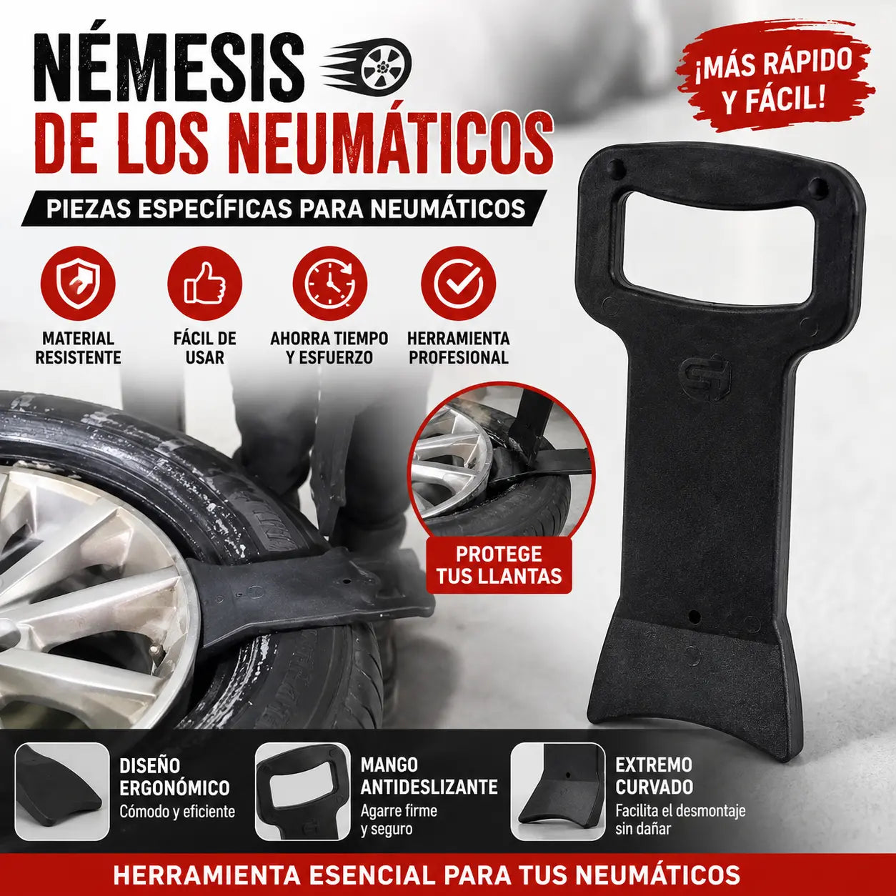 【50% de descuento】🛠️🚗 Tabla para desmontar neumáticos de coche, utilizada para la instalación/desmontaje de neumáticos.