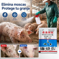 【10 Paquetes】🦟 Especialmente diseñado para el control de mosquitos y moscas en granjas, ¡un paquete puede matar pulgas/saltamontes/cucarachas/moscas/mosquitos!
