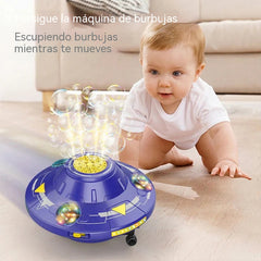 💧 Máquina de burbujas con luces y música: automática, segura para niños y perfecta para fiestas, jardines o diversión veraniega sin fin 🎶