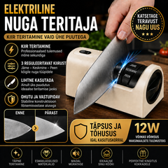 ⏳ Ajutiselt 40% allahindlust! 🔪 Multifunktsionaalne juhtmeta elektriline noateritaja, laetav ✨