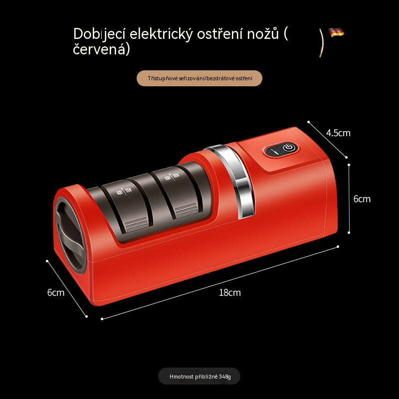 ⏳ Časově omezená sleva 40 %! 🔪 Multifunkční akumulátorový elektrický brousek na nože, dobíjecí ✨