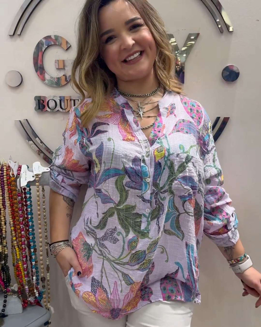 💐【S-5XL】🦋2025 nueva camisa de cuello alto de moda para mujer