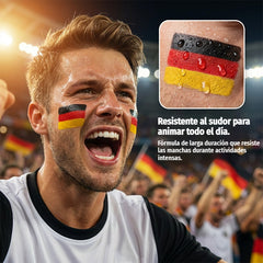 🚩2 unidades a 22 euros⚽Barra de maquillaje facial con los colores de la bandera nacional, perfecta para aficionados al deporte 🎨