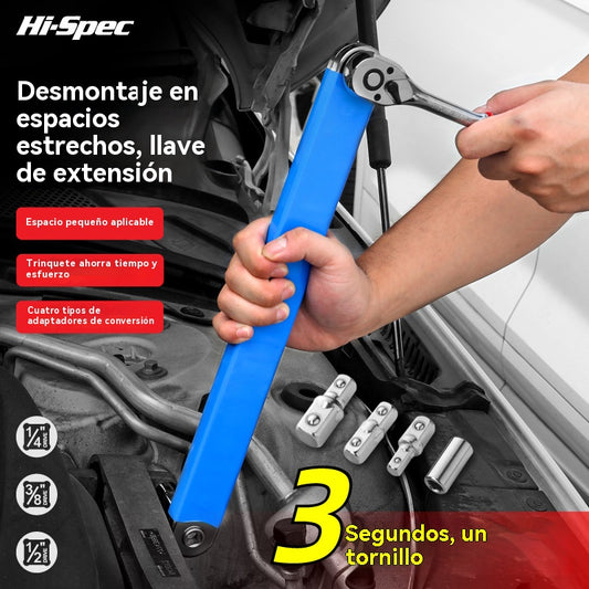 【Juego de 5 piezas】🔥 Llave extensible multifunción ajustable — doble cara, ahorra esfuerzo y llega a espacios difíciles ⚙️💪