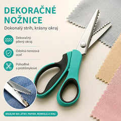 ✂️ Tijeras dentadas profesionales - Tijeras de tela afiladas y dentadas