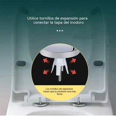 🚽【4 piezas en total】Accesorios universales para baño ----💦✨Abrazaderas de tornillo para fijar el asiento del inodoro.