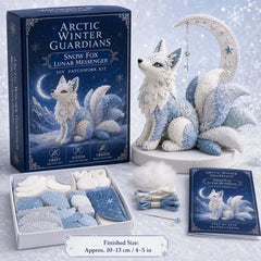🎁 Último día: ¡Ahorra un 49%! 🧵 Mini kit de patchwork DIY de la serie «Arctic Winter Guardian».