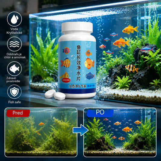🔥Kúpte 1, dostanete 1 zadarmo (2 fľaše - 400 kusov)🐠🌿 Tablety na čistenie akváriovej vody + okysličovacie tablety