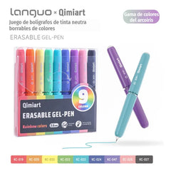 🖊️✨ Set de 9 Bolígrafos de Gel Borrables | Colores Surtidos para Dibujo, Notas y Scrapbooking 🎨