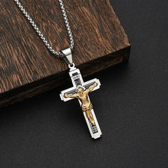 ✨【Oferta por tiempo limitado】✝️Collar con cruz de Jesús---✝️Esta cruz es un símbolo de Jesucristo.