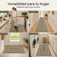📢📢¡40% de descuento por tiempo limitado! 【40*60+40*120cm】⏰Elegante alfombra tejida para pasillo
