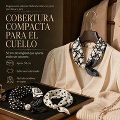 🏆🔥Nuevo diseño 2026【🔥4 piezas】✨ Crea un look encantador sin esfuerzo: Bufanda con cierre magnético de perlas🧣
