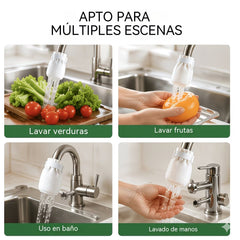 🔥【120 piezas】🚿Filtro de algodón para grifo, grueso y resistente a las salpicaduras, una maravilla para la purificación del agua.