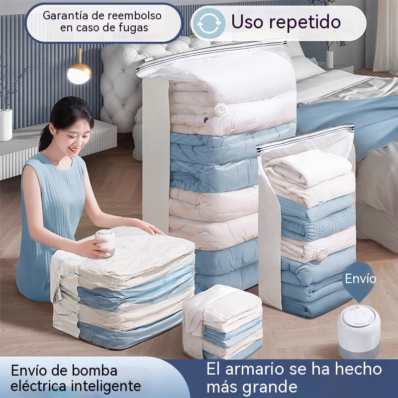 🧳 【Juego de 5 piezas】【70*50*32cm】✨Bolsas de almacenamiento al vacío compresibles de gran capacidad que pueden ahorrar mucho espacio en el armario.