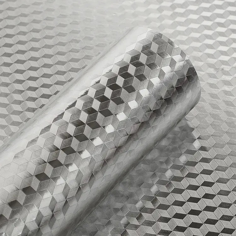 【40cm*10m】🛡️ Adhesivo de papel de aluminio removible y autoadhesivo para cocina, resistente al aceite, al calor y fácil de limpiar.